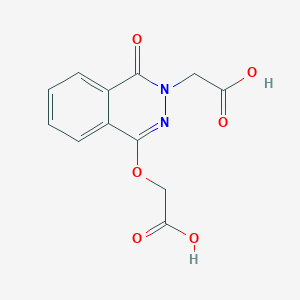 molecular formula C12H10N2O6 B2593985 [4-(羧甲氧基)-1-氧代酞嗪-2(1H)-基]乙酸 CAS No. 2257-68-3