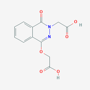 molecular formula C12H10N2O6 B2593985 Acide [4-(carboxymethoxy)-1-oxophthalazin-2(1H)-yl]acétique CAS No. 2257-68-3