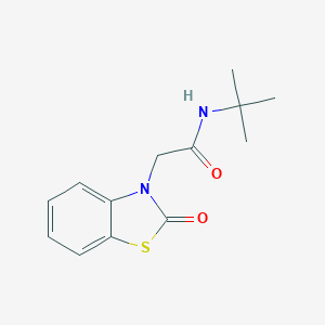 molecular formula C13H16N2O2S B259400 N-tert-butyl-2-(2-oxo-1,3-benzothiazol-3(2H)-yl)acetamide 
