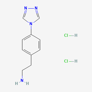 2-[4-(1,2,4-Triazol-4-yl)phenyl]ethanamine;dihydrochloride