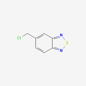 molecular formula C7H5ClN2S B2594018 2,1,3-Benzothiadiazole, 5-(chloromethyl)- CAS No. 187154-69-4