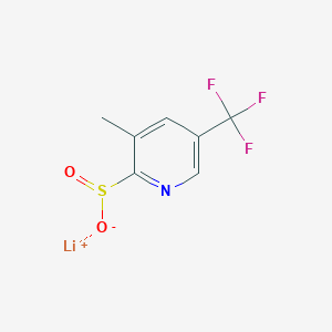 molecular formula C7H5F3LiNO2S B2594034 Lithium(1+) ion 3-methyl-5-(trifluoromethyl)pyridine-2-sulfinate CAS No. 2229262-84-2