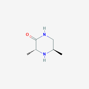 molecular formula C6H12N2O B2594057 (3R,5R)-3,5-dimethylpiperazin-2-one CAS No. 1260619-40-6