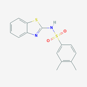 molecular formula C15H14N2O2S2 B259407 N-(1,3-benzothiazol-2-yl)-3,4-dimethylbenzenesulfonamide 