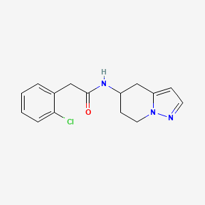 2-(2-chlorophenyl)-N-(4,5,6,7-tetrahydropyrazolo[1,5-a]pyridin-5-yl)acetamide