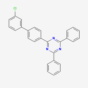molecular formula C27H18ClN3 B2594094 2-(3'-氯联苯-4-基)-4,6-二苯基-1,3,5-三嗪 CAS No. 1443049-84-0