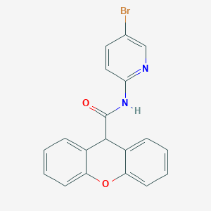 molecular formula C19H13BrN2O2 B259411 N-(5-bromopyridin-2-yl)-9H-xanthene-9-carboxamide 