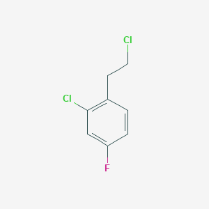 molecular formula C18H19ClN2O3S B2594116 2-Chloro-1-(2-chloroethyl)-4-fluorobenzene CAS No. 1260657-04-2