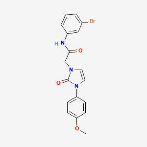 N-(3-bromophenyl)-2-[3-(4-methoxyphenyl)-2-oxo-2,3-dihydro-1H-imidazol-1-yl]acetamide