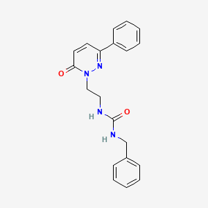 molecular formula C20H20N4O2 B2594155 1-benzyl-3-(2-(6-oxo-3-phenylpyridazin-1(6H)-yl)ethyl)urea CAS No. 1021050-79-2