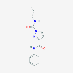 N~3~-phenyl-N~1~-propyl-1H-pyrazole-1,3-dicarboxamide