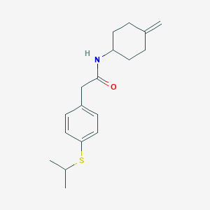 N-(4-methylidenecyclohexyl)-2-[4-(propan-2-ylsulfanyl)phenyl]acetamide