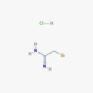 molecular formula C2H6BrClN2 B2594170 2-Bromoacetamidine hydrochloride CAS No. 69803-99-2