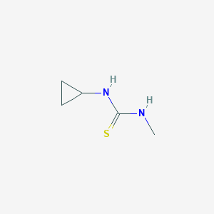 molecular formula C5H10N2S B2594175 1-Cyclopropyl-3-methylthiourea CAS No. 59814-63-0