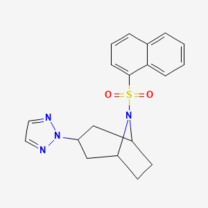 (1R,5S)-8-(naphthalen-1-ylsulfonyl)-3-(2H-1,2,3-triazol-2-yl)-8-azabicyclo[3.2.1]octane