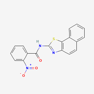 molecular formula C18H11N3O3S B2594180 (Z)-N-(萘并[2,1-d]噻唑-2(3H)-亚甲基)-2-硝基苯甲酰胺 CAS No. 313648-11-2