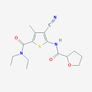 N-[3-cyano-5-(diethylcarbamoyl)-4-methylthiophen-2-yl]tetrahydrofuran-2-carboxamide