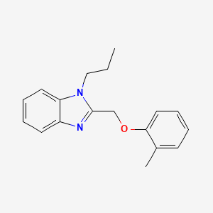 molecular formula C18H20N2O B2594190 2-[(2-methylphenoxy)methyl]-1-propyl-1H-benzimidazole CAS No. 615281-36-2