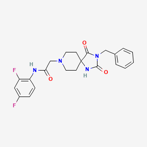 2-(3-benzyl-2,4-dioxo-1,3,8-triazaspiro[4.5]decan-8-yl)-N-(2,4-difluorophenyl)acetamide
