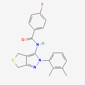 N-(2-(2,3-dimethylphenyl)-4,6-dihydro-2H-thieno[3,4-c]pyrazol-3-yl)-4-fluorobenzamide