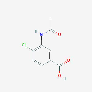 molecular formula C9H8ClNO3 B2594197 3-Acetamido-4-chlorobenzoic acid CAS No. 101870-46-6