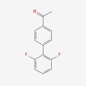 molecular formula C14H10F2O B2594200 1-[4-(2,6-二氟苯基)苯基]乙酮 CAS No. 56917-38-5