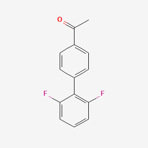 1-[4-(2,6-Difluorophenyl)phenyl]ethan-1-one