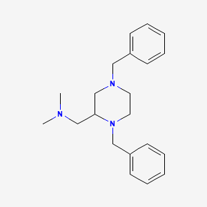 molecular formula C21H29N3 B2594211 (1,4-二苄基哌嗪-2-基)-N,N-二甲基甲胺 CAS No. 111760-25-9