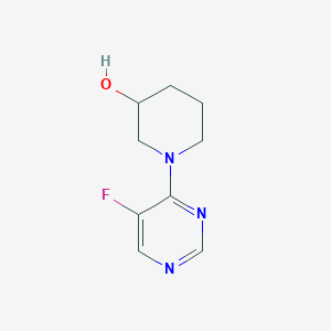 molecular formula C9H12FN3O B2594218 1-(5-Fluoropyrimidin-4-yl)piperidin-3-ol CAS No. 2320860-11-3