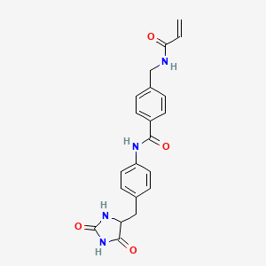 N-[4-[(2,5-Dioxoimidazolidin-4-yl)methyl]phenyl]-4-[(prop-2-enoylamino)methyl]benzamide