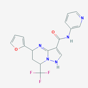 5-(furan-2-yl)-N-pyridin-3-yl-7-(trifluoromethyl)-1,5,6,7-tetrahydropyrazolo[1,5-a]pyrimidine-3-carboxamide