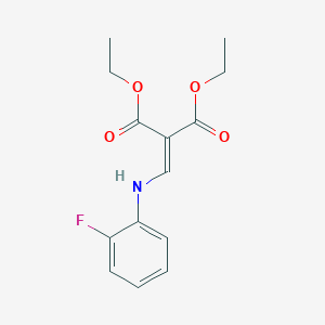 1,3-Diethyl 2-{[(2-fluorophenyl)amino]methylidene}propanedioate
