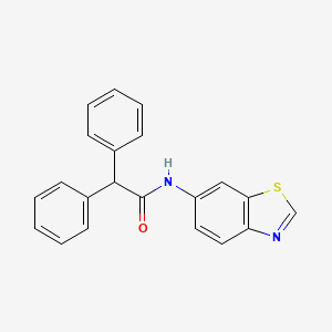 N-(1,3-benzothiazol-6-yl)-2,2-diphenylacetamide