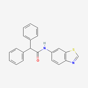 molecular formula C21H16N2OS B2594247 N-(1,3-benzotiazol-6-il)-2,2-difenilacetamida CAS No. 670268-55-0