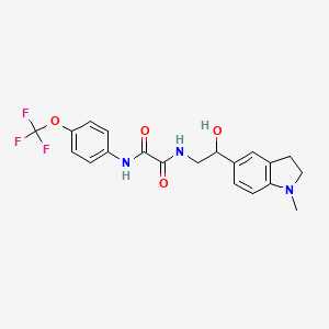 N1-(2-hydroxy-2-(1-methylindolin-5-yl)ethyl)-N2-(4-(trifluoromethoxy)phenyl)oxalamide