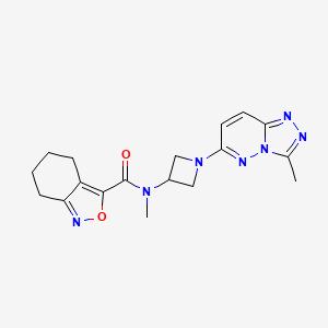 molecular formula C18H21N7O2 B2594263 N-methyl-N-(1-{3-methyl-[1,2,4]triazolo[4,3-b]pyridazin-6-yl}azetidin-3-yl)-4,5,6,7-tetrahydro-2,1-benzoxazole-3-carboxamide CAS No. 2201901-22-4