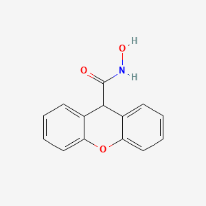 molecular formula C14H11NO3 B2594265 N-hydroxy-9H-xanthene-9-carboxamide CAS No. 1070670-52-8