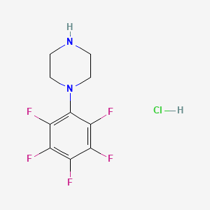 molecular formula C10H10ClF5N2 B2594266 1-(Pentafluorophenyl)piperazine hydrochloride CAS No. 1052530-86-5