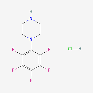 molecular formula C10H10ClF5N2 B2594266 1-(五氟苯基)哌嗪盐酸盐 CAS No. 1052530-86-5