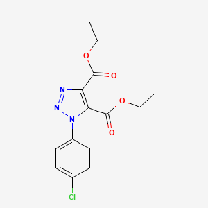 molecular formula C14H14ClN3O4 B2594288 diethyl 1-(4-chlorophenyl)-1H-1,2,3-triazole-4,5-dicarboxylate CAS No. 887224-79-5
