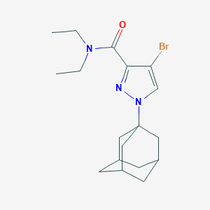 molecular formula C18H26BrN3O B259430 1-(1-adamantyl)-4-bromo-N,N-diethyl-1H-pyrazole-3-carboxamide 