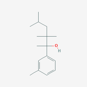molecular formula C16H26O B2594327 3,3,5-Trimethyl-2-(3-methylphenyl)hexan-2-ol CAS No. 274266-33-0