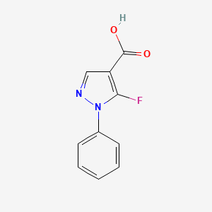 molecular formula C10H7FN2O2 B2594328 5-fluoro-1-phenyl-1H-Pyrazole-4-carboxylic acid CAS No. 265986-57-0