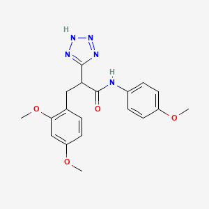 3-(2,4-dimethoxyphenyl)-N-(4-methoxyphenyl)-2-(2H-tetrazol-5-yl)propanamide