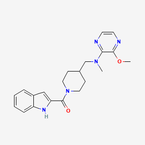1H-Indol-2-yl-[4-[[(3-methoxypyrazin-2-yl)-methylamino]methyl]piperidin-1-yl]methanone