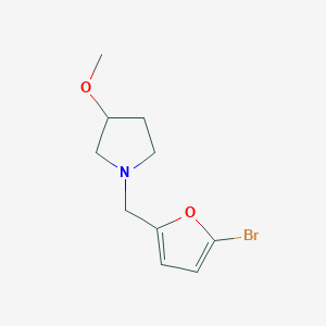 1-((5-Bromofuran-2-yl)methyl)-3-methoxypyrrolidine