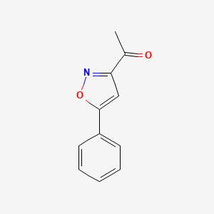 molecular formula C11H9NO2 B2594354 3-Acetyl-5-phenylisoxazole CAS No. 7063-98-1