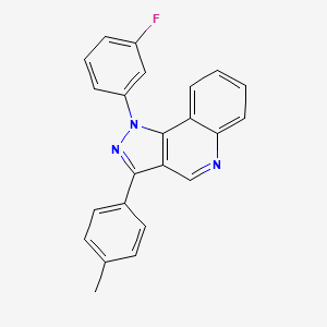 molecular formula C23H16FN3 B2594365 1-(3-fluorophenyl)-3-(4-methylphenyl)-1H-pyrazolo[4,3-c]quinoline CAS No. 901045-32-7