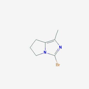 molecular formula C7H9BrN2 B2594366 3-Bromo-1-methyl-6,7-dihydro-5H-pyrrolo[1,2-c]imidazole CAS No. 2375260-11-8