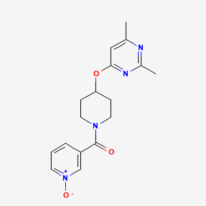 3-(4-((2,6-Dimethylpyrimidin-4-yl)oxy)piperidine-1-carbonyl)pyridine 1-oxide